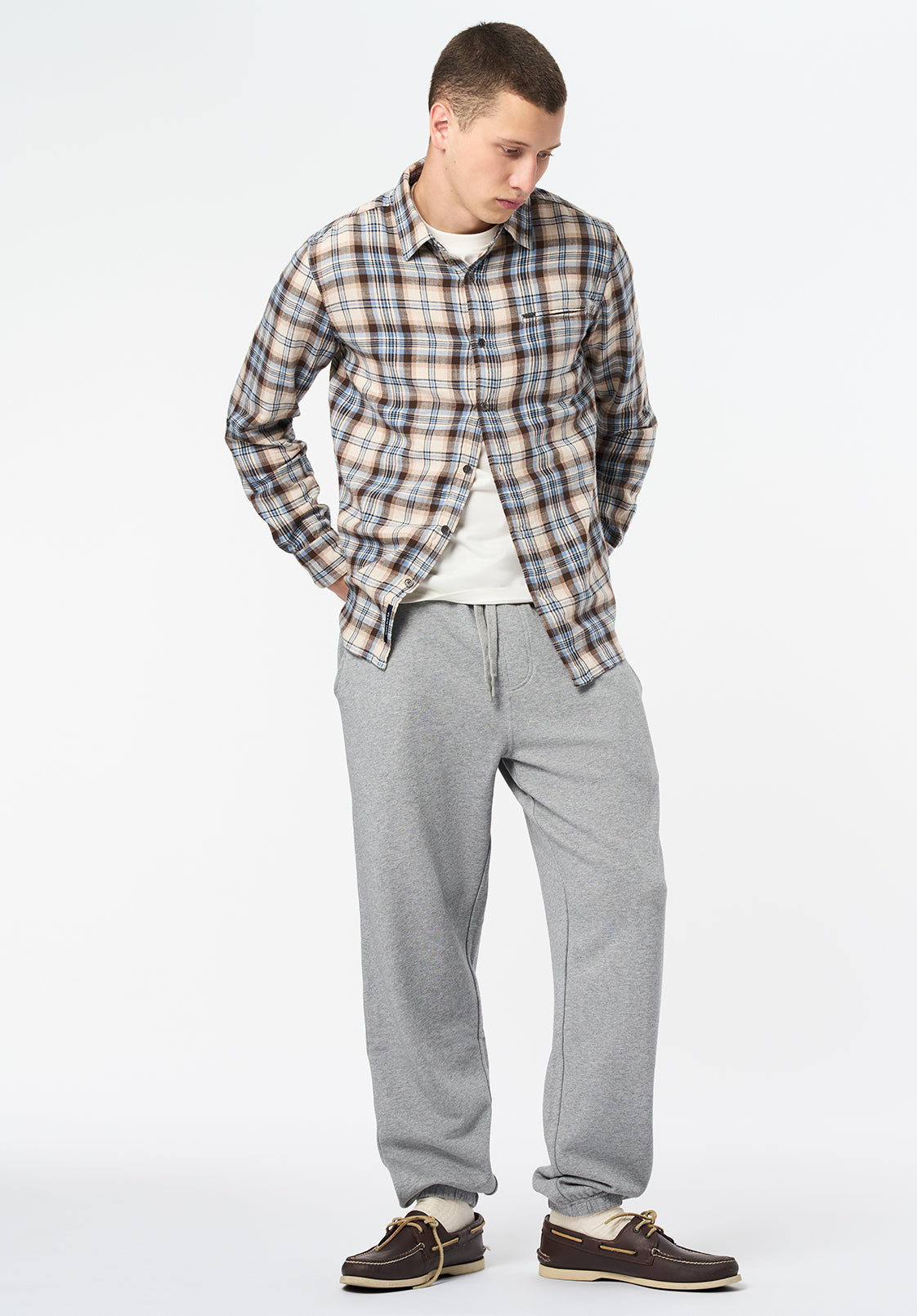 Patto Men's Relaxed Jogger Pants, Heather Grey - BM24598