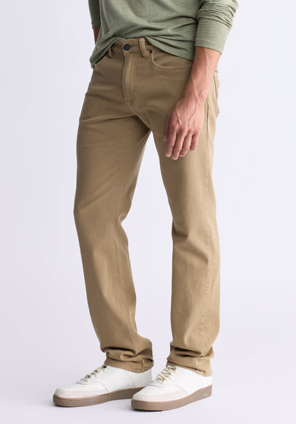 Straight Six Men's Freedom Flex Pants, Dark Beige - BM22939