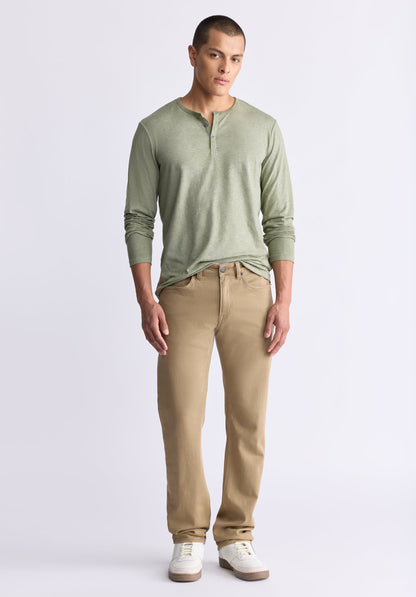 Straight Six Men's Freedom Flex Pants, Dark Beige - BM22939
