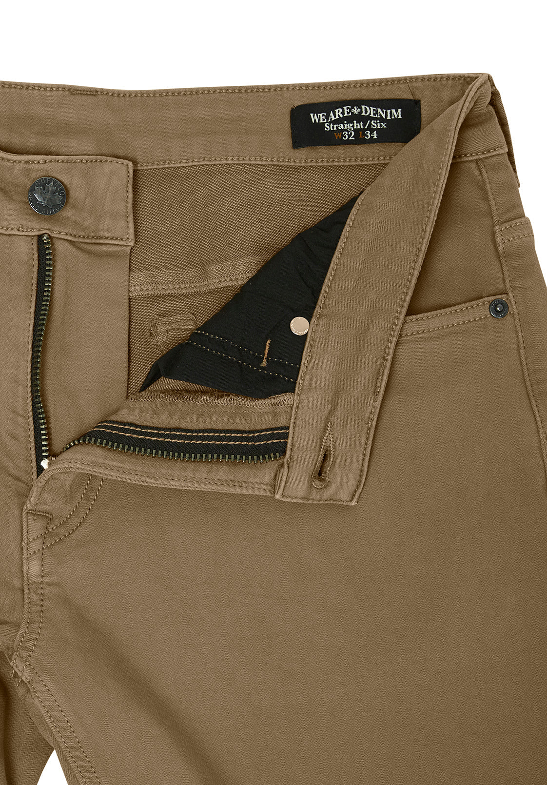Straight Six Men's Freedom Flex Pants, Dark Beige - BM22939