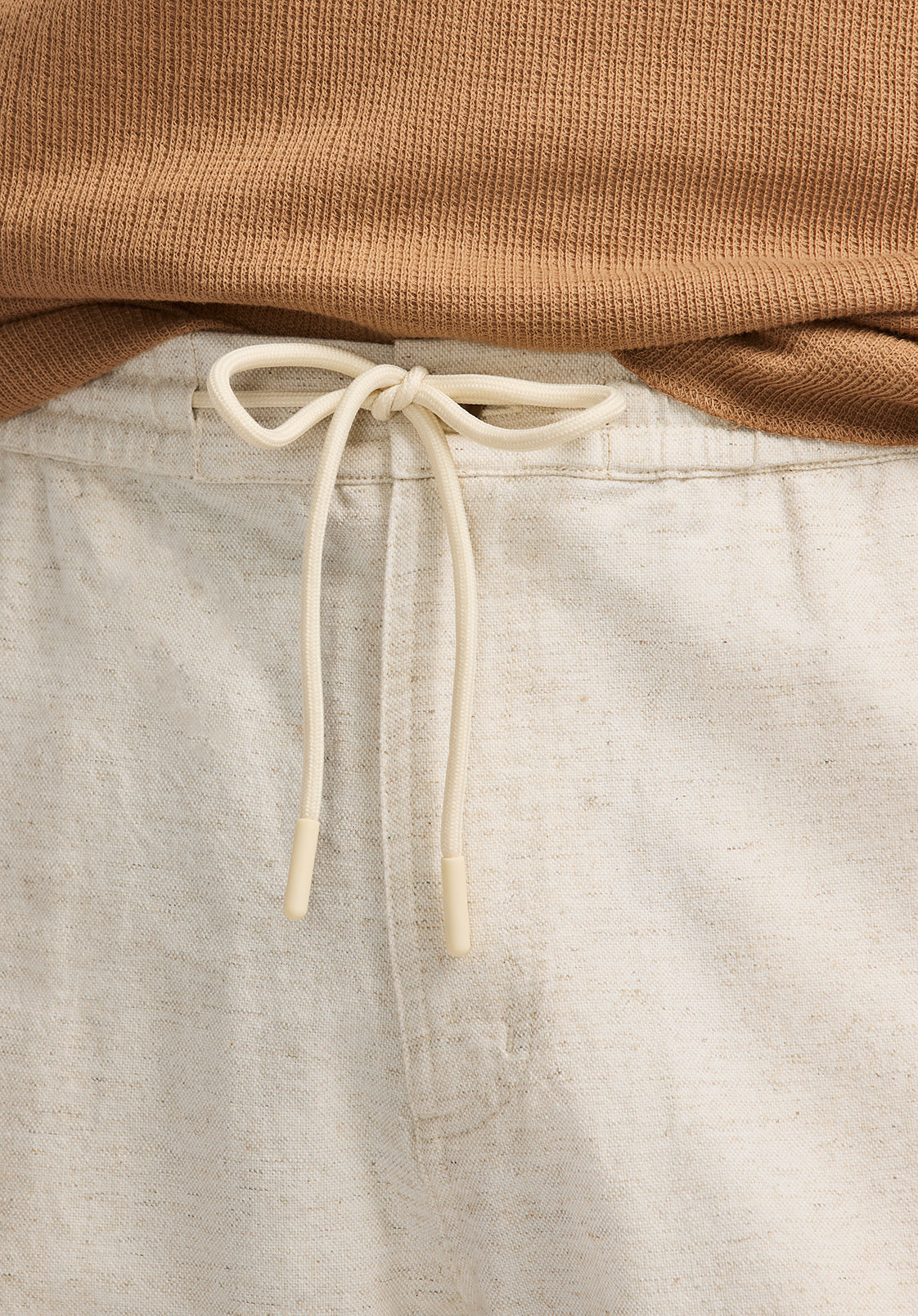 Pilsen Men's Linen-Blend Straight-Leg Pull-On Pants, Milk - BM24724