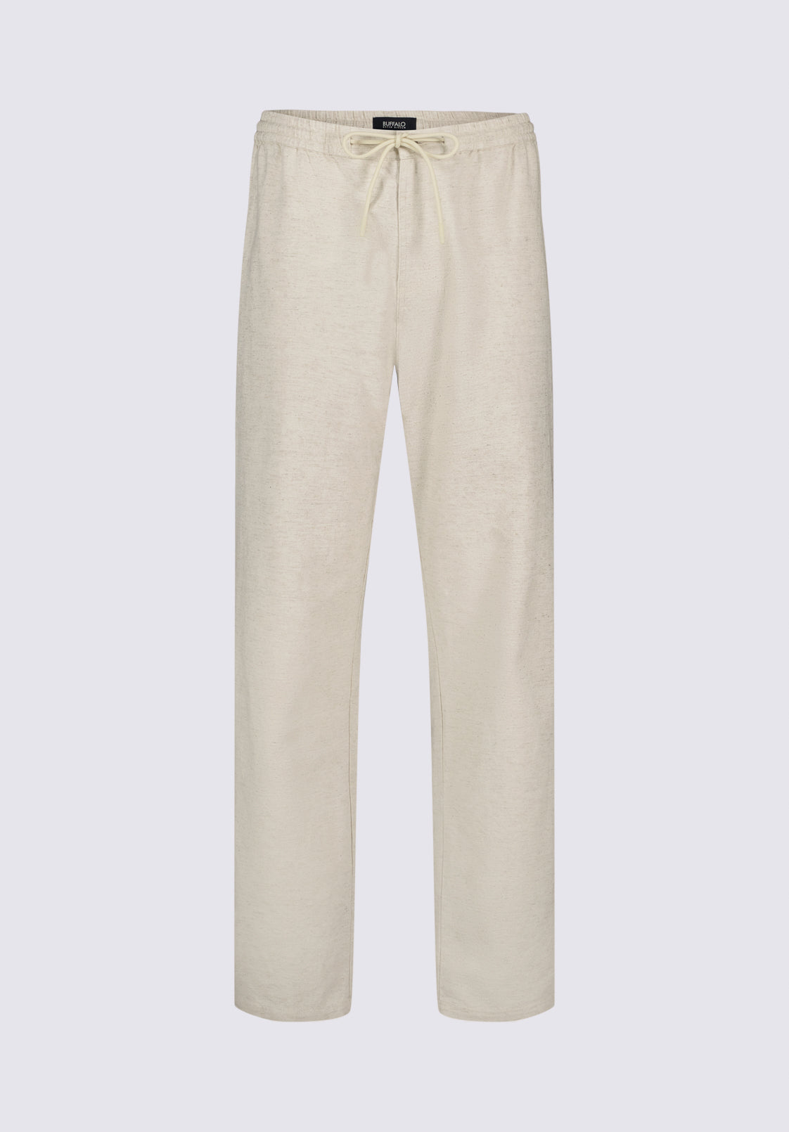 Pilsen Men's Linen-Blend Straight-Leg Pull-On Pants, Milk - BM24724
