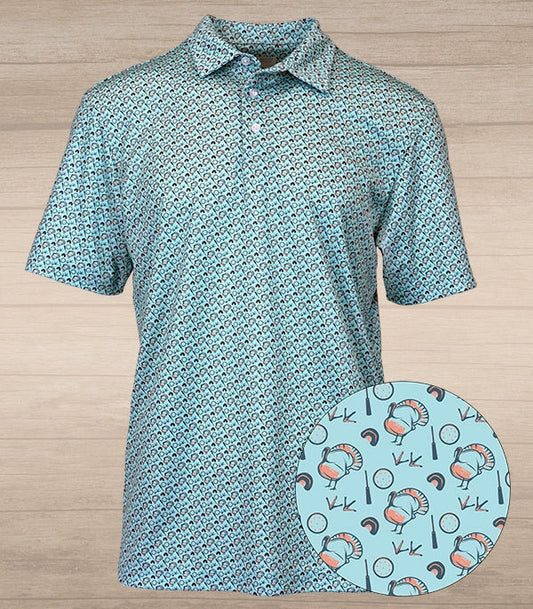 Spring Essentials Performance Polo – Clear Blue